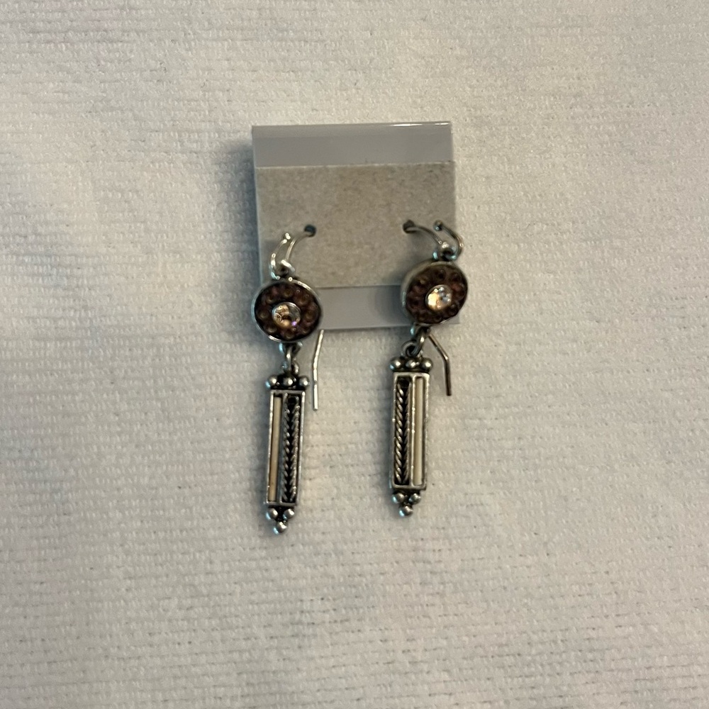 Lia Sophia Elegant Silver Dangle Earrings